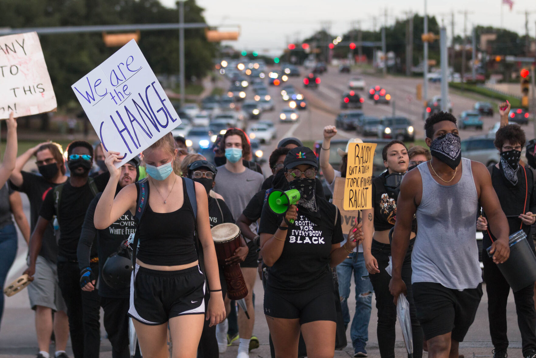 Photos: Activist group We Take The Streets holds march through Arlington in third month of protests